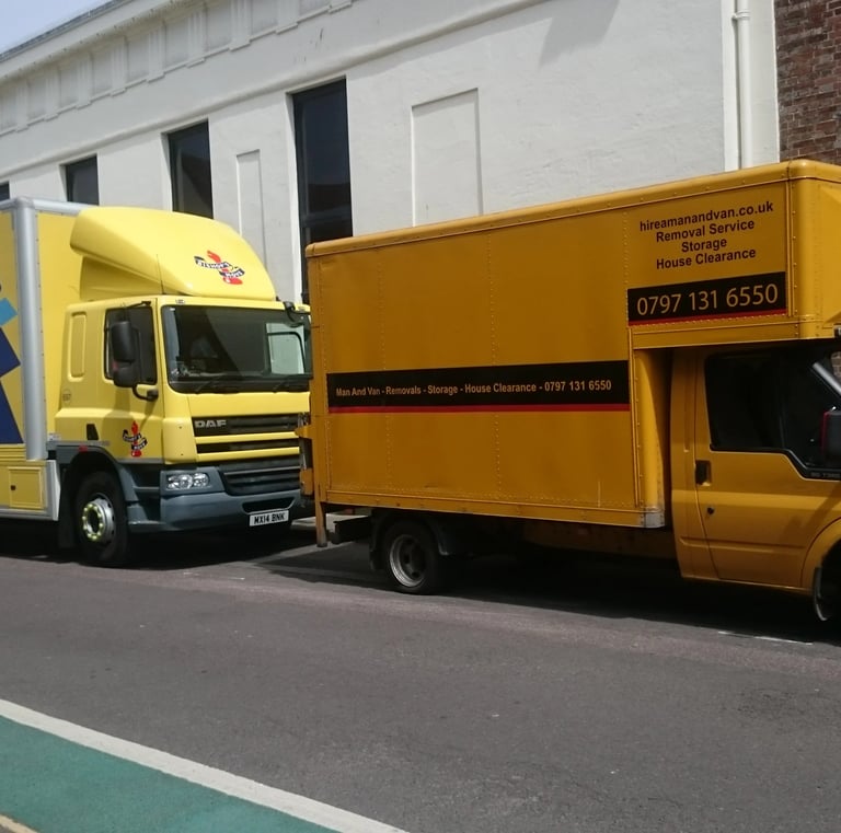 Luton box van fully loaded for removals prior to setting off to Liverpool