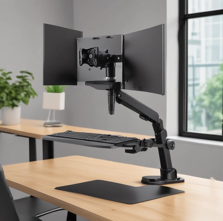 A cozy workspace featuring a laptop, coffee cup, and shopping notes.