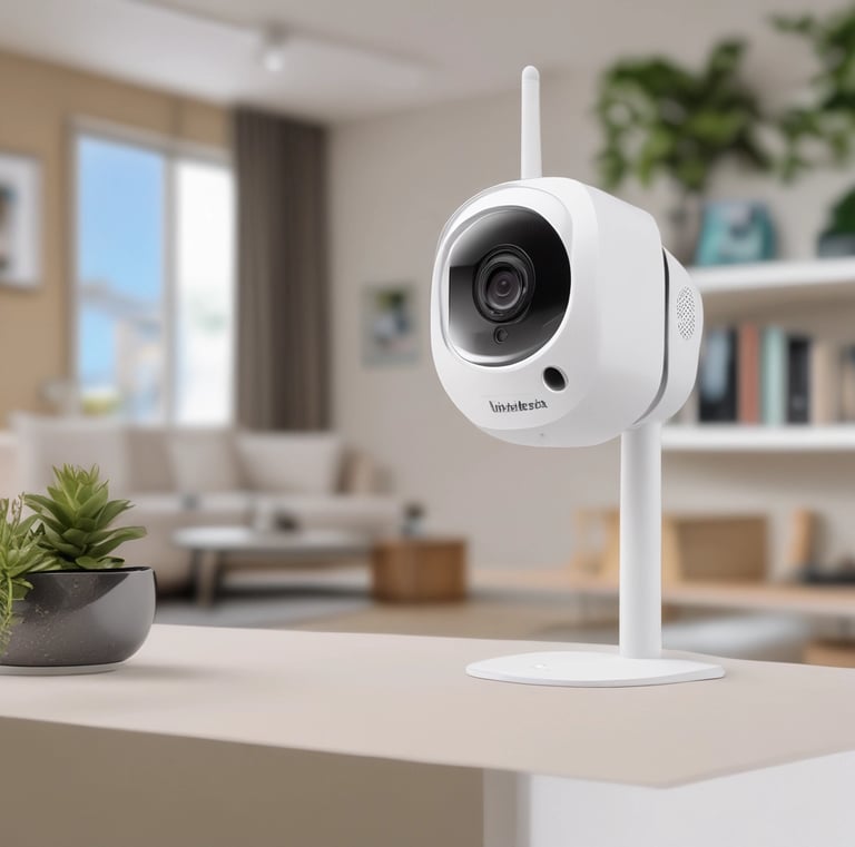 A bright and inviting shelf displaying kitchen utensils and home accessories.