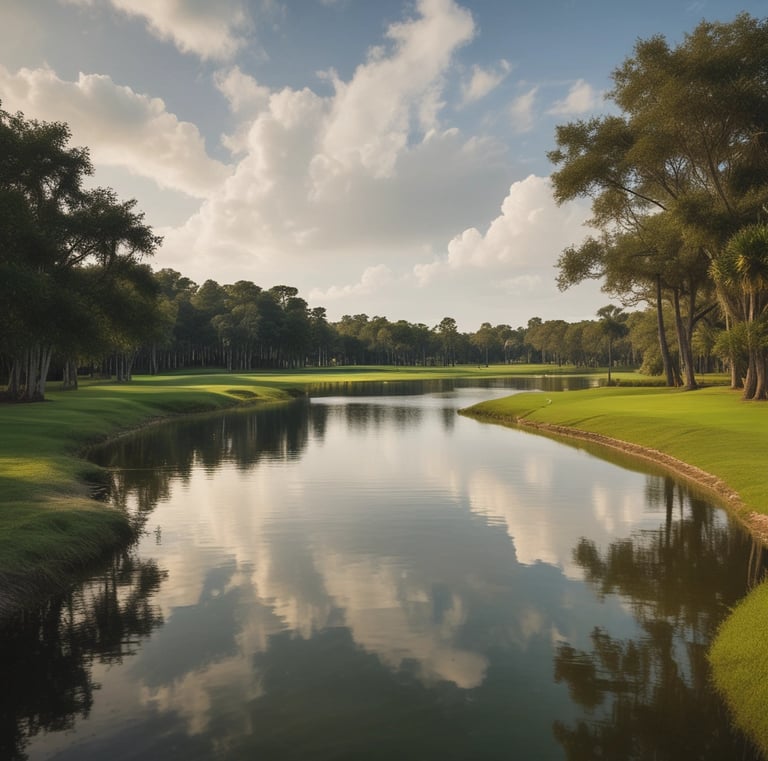 A lush park in Estero with families enjoying the outdoors.