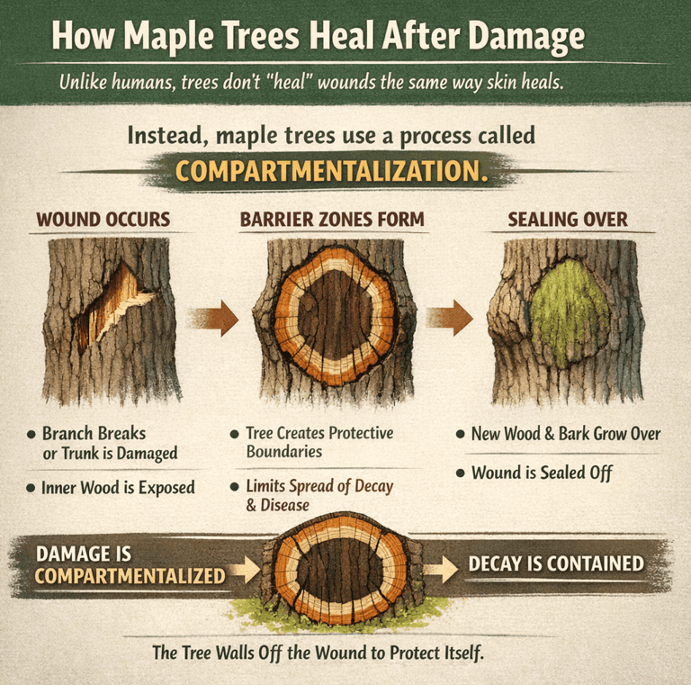 How Maple Trees Heal After Damage