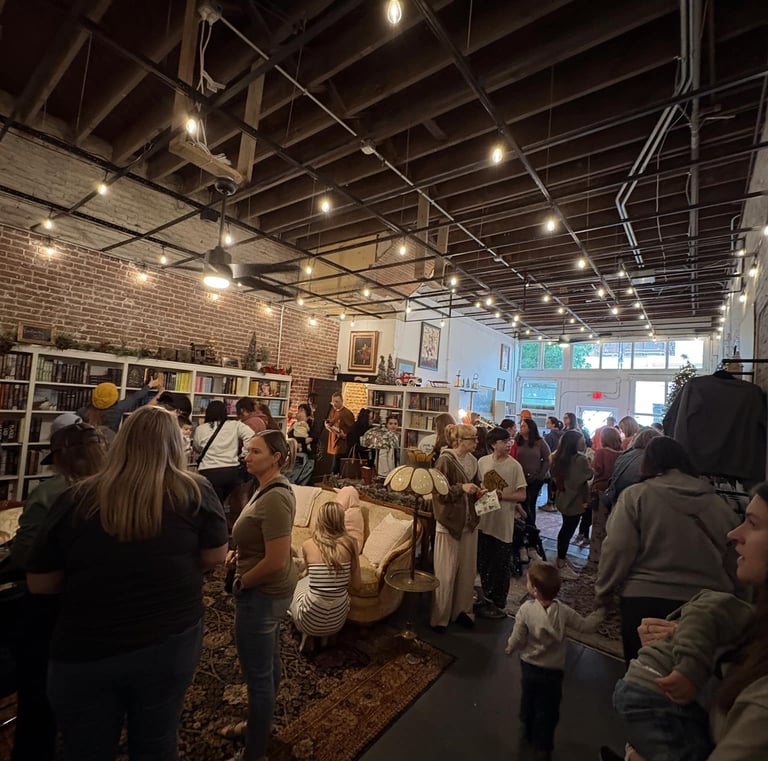 Marigolds Bookstore on opening day
