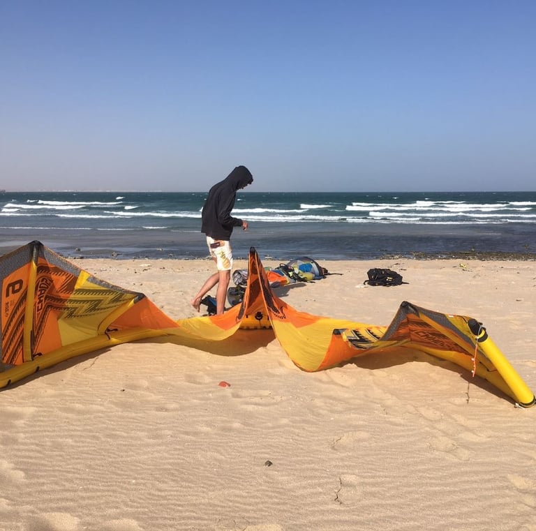 kitesurfing school trip Oman