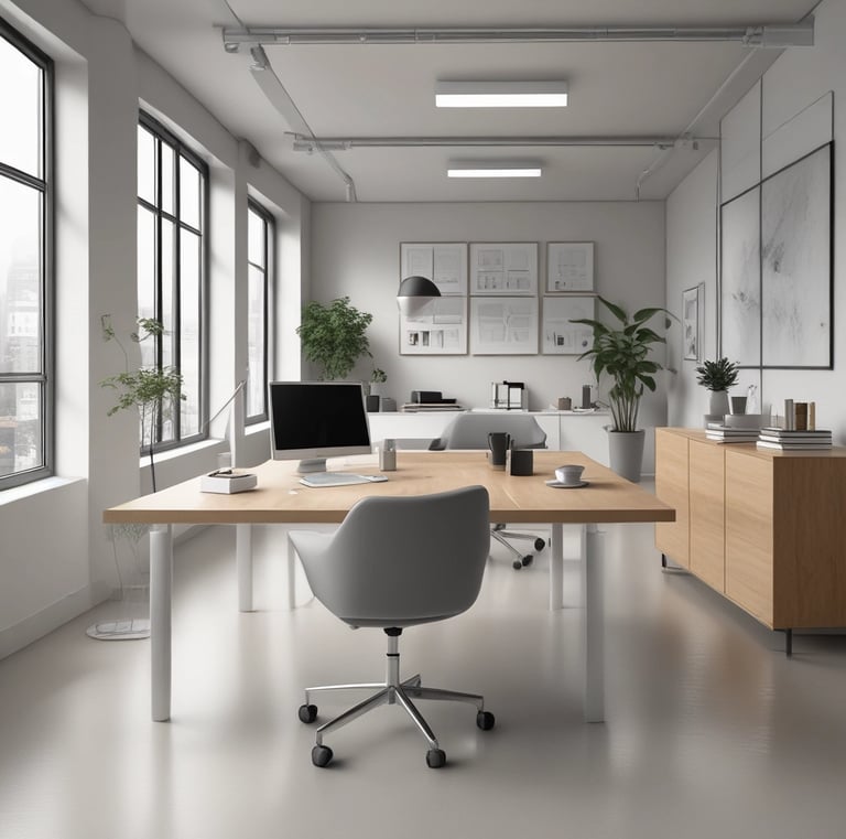 A person is seen sweeping a tiled stairway that runs alongside a stone wall in an urban area. The street is bordered by residential buildings with balconies. Another person in the background appears to be engaged in a similar cleaning activity, and a third person is walking down the steps.