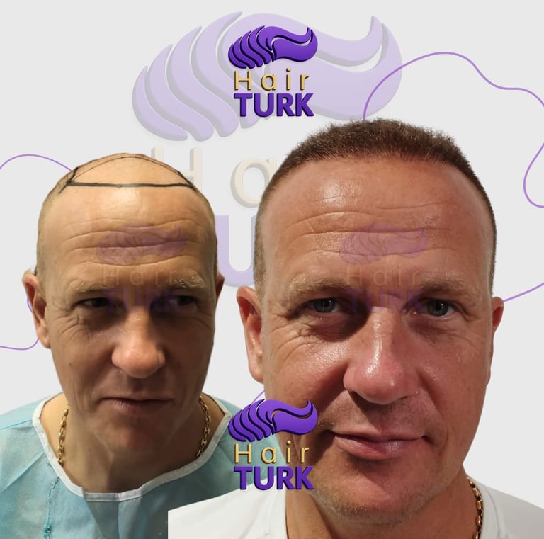 Hair transplant clinic in turkey before after