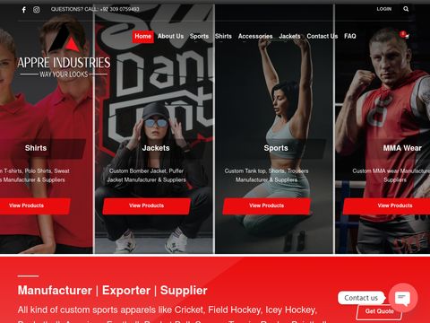Sportswear & Casual Wear Website