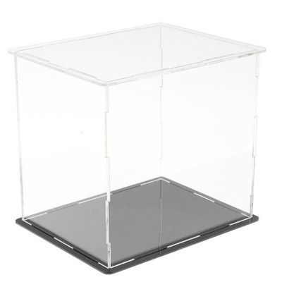 Clear acrylic display box with a grey base.