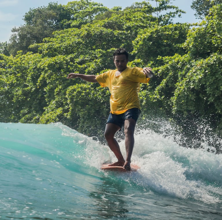 Ucup hang five in batukaras