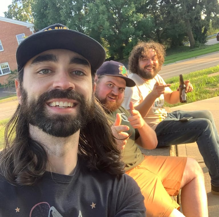 Session break with my good friends from Acidhenge