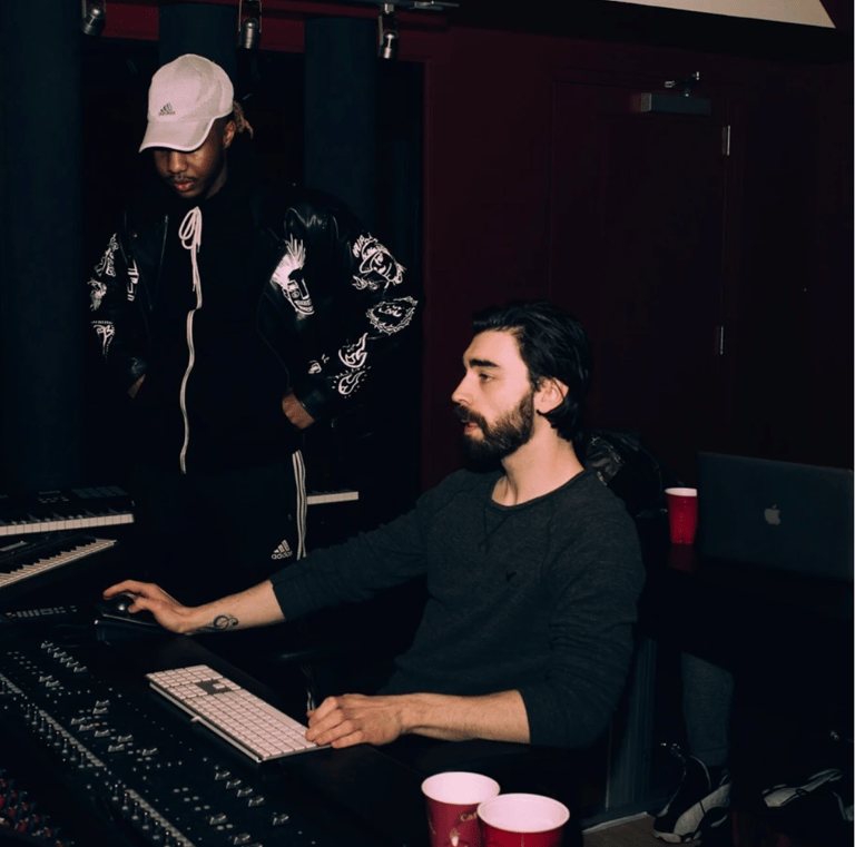 Finishing final touches to a mix with Queezy