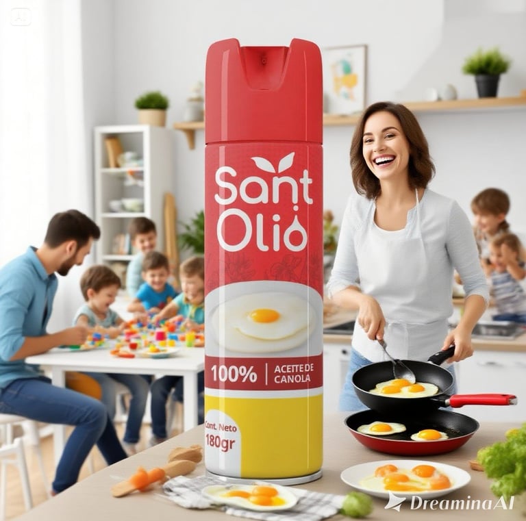 Aceite de canola en spray.