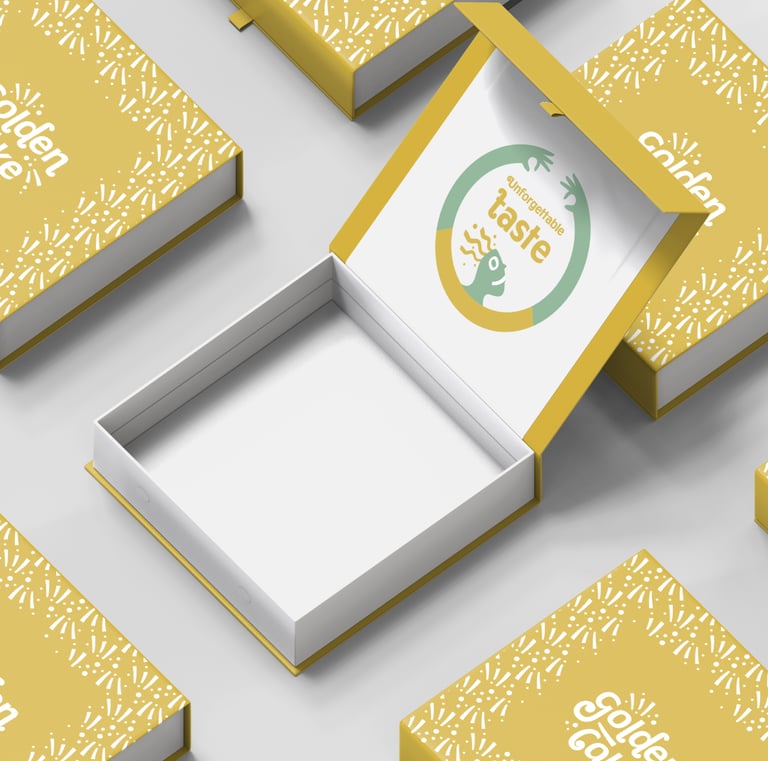 Golden Cake | Logo & Brand identity Design