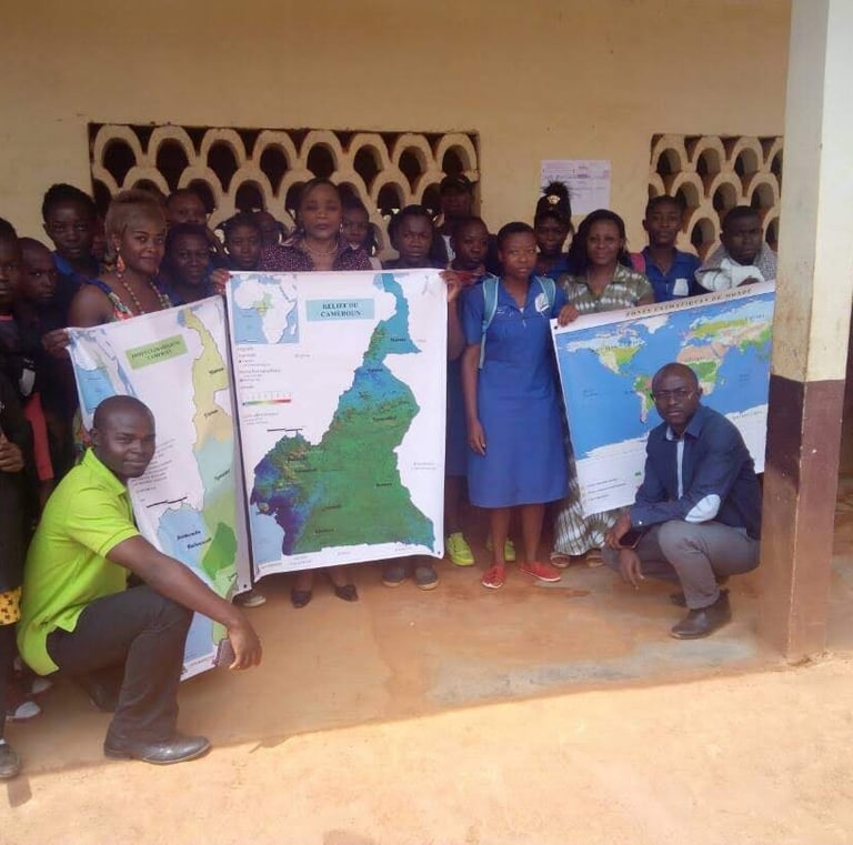 Caravane géomatique au Lycée de Zamougoué (Cameroun)