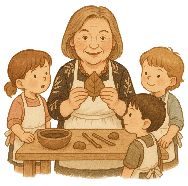 Molio edukacija vyksta vedan tautodailininkei trims vaikams