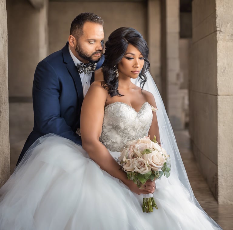 woman with white powder on face