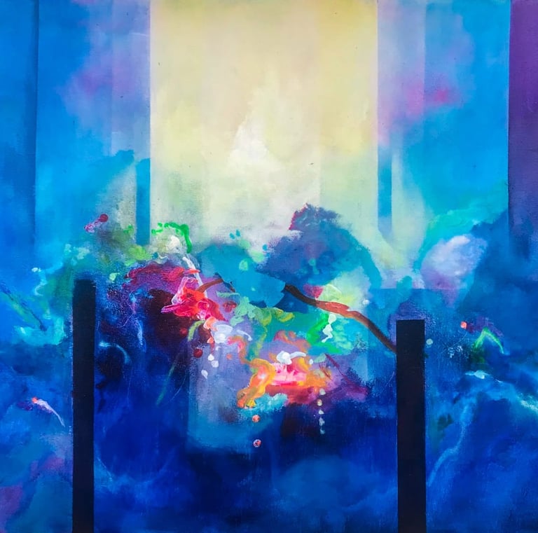 Serie - Conexiones - mixta sobre lienzo