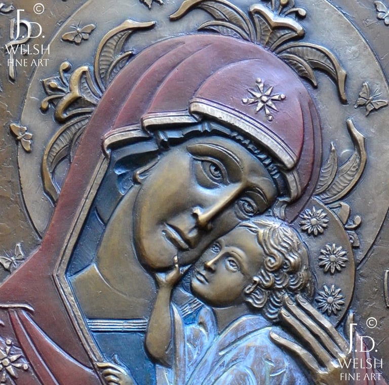 In Adoration and Jubilee - Art Nouveau - Icon - sacred art - Jeremiah D. Welsh - JD Welsh Fine Art