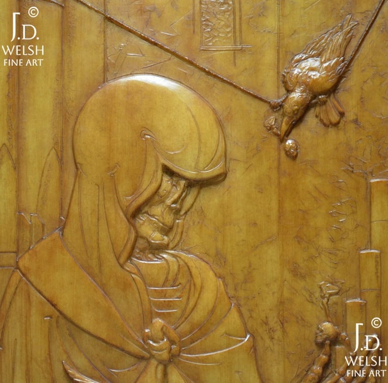 Notations in Fugue Collaborations - Faux Walnut Cast Resin - Jeremiah D. Welsh - J.D. Welsh Fine Art