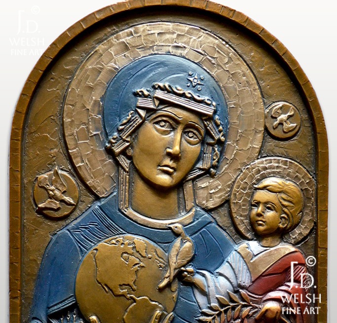 Peace on Earth - Byzantine style - Icon - Sacred art - Jeremiah D. Welsh - JD Welsh Fine Art