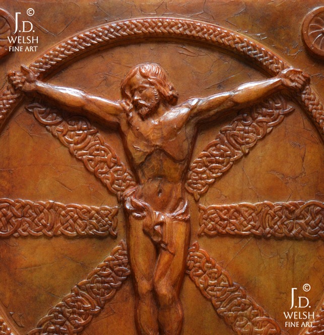 Relic - Celtic Crucifixion - Celtic art - sacred art -Jeremiah D. Welsh - JD Welsh Fine Art