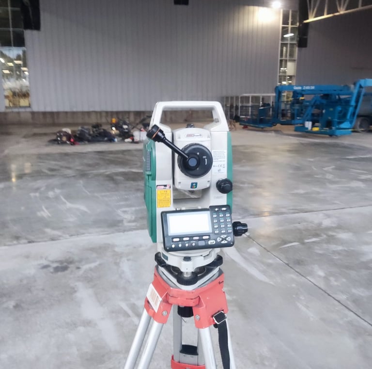 control topográfico en nave industrial en parque finsa puebla