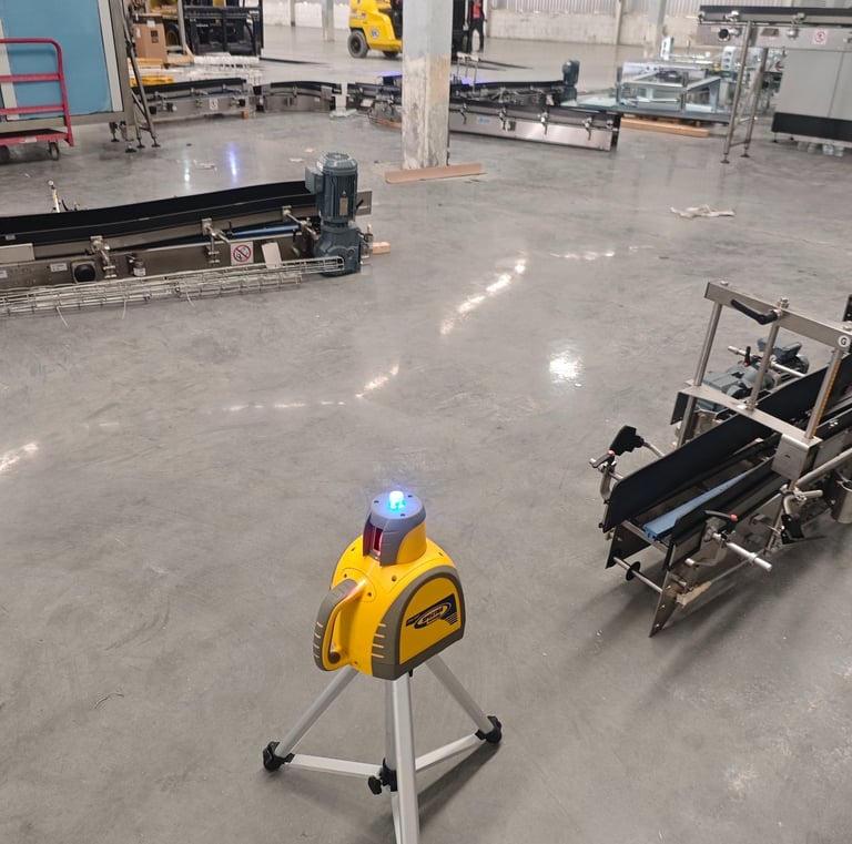 trazo con equipo laser robotico qml800 planta alen