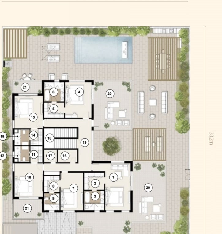 Al Naseem housing with landscaped green spaces