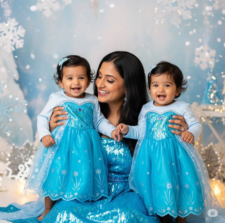 Elsa theme frocks for girls, frozen theme frocks in dubai
