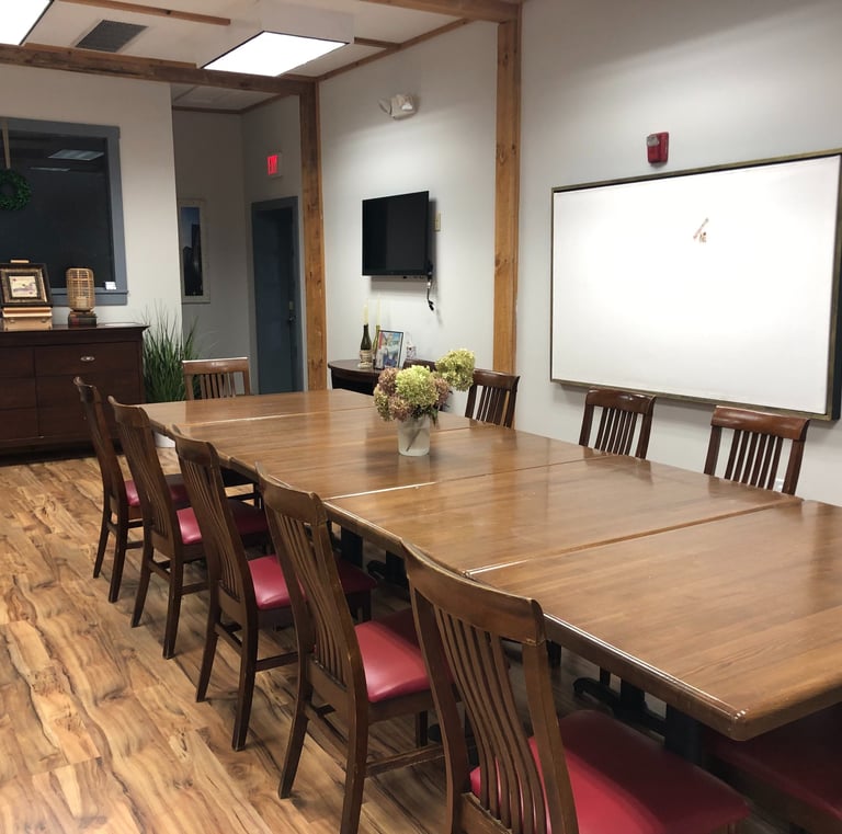Main room for creating collage art as a community.