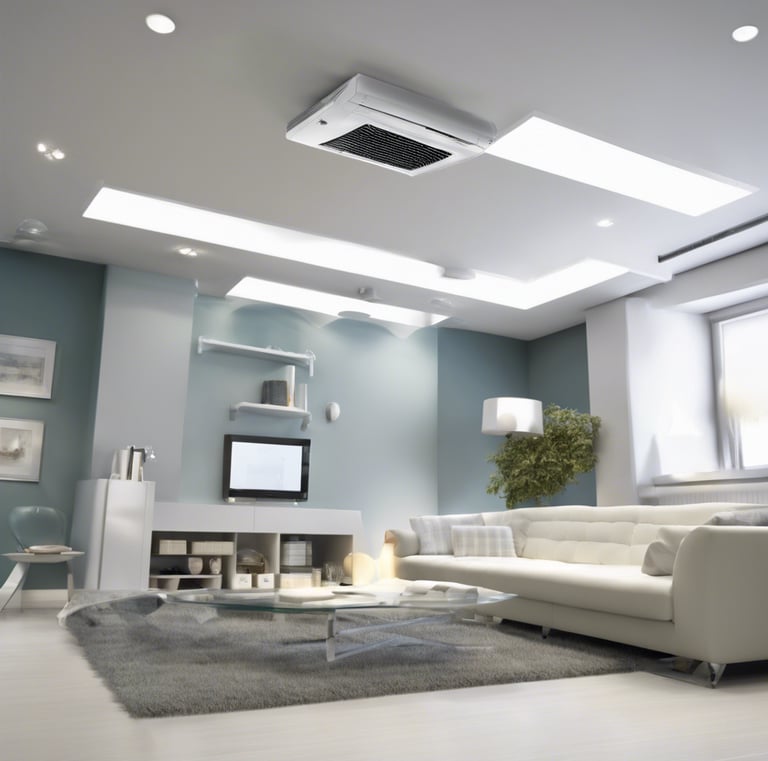 blue and yellow metal part on painted wall