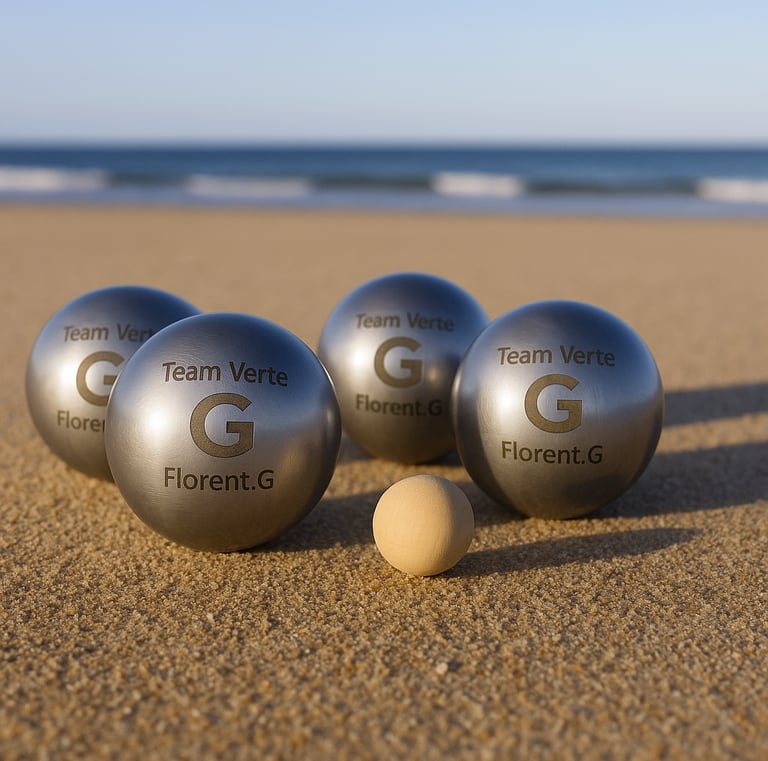 boules de petanque gravées au laser