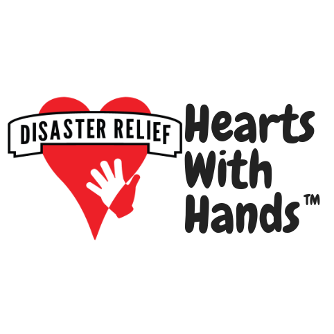 a logo for hearts with hands