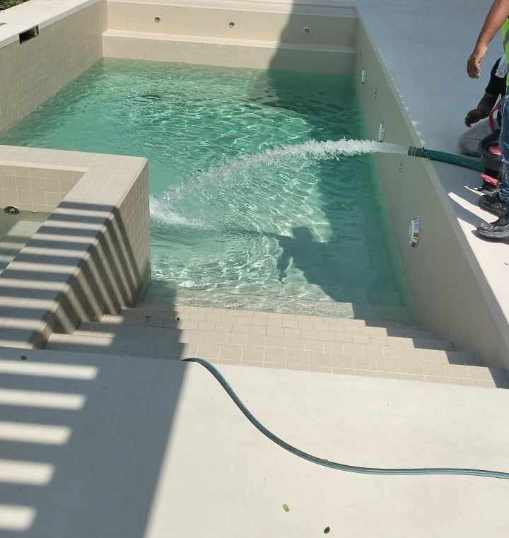 swimming pool filled with water