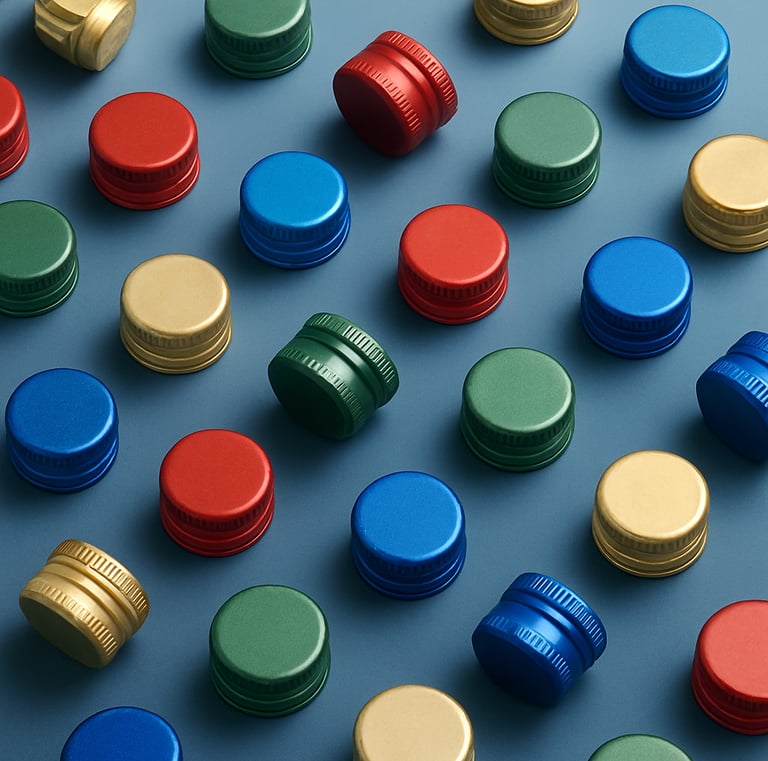 colorful caps