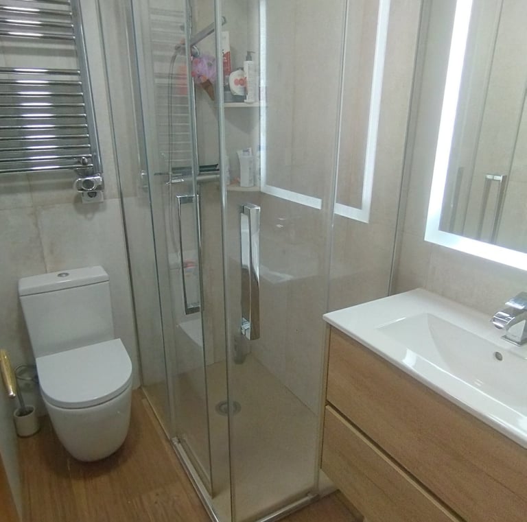 Antes y después de un baño reformado