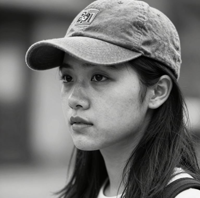 A single white sneaker is prominently displayed against a dark background. The shoe has a clean and minimal design with visible stitching, a perforated toe box, a lace-up closure, and a distinct sole. The lighting casts subtle shadows, emphasizing the contours and texture of the sneaker.