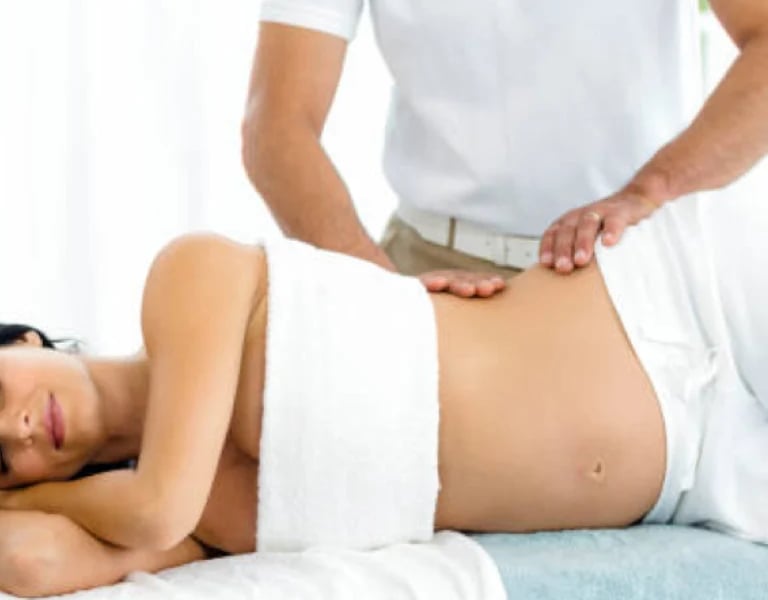 massage restauratif sur femme enceinte