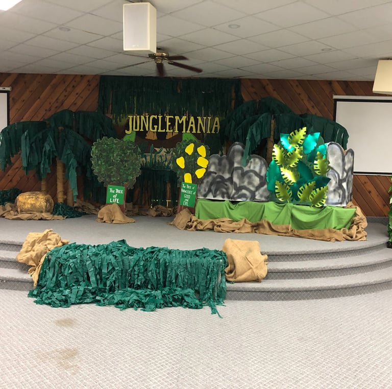 setup for a previous camp