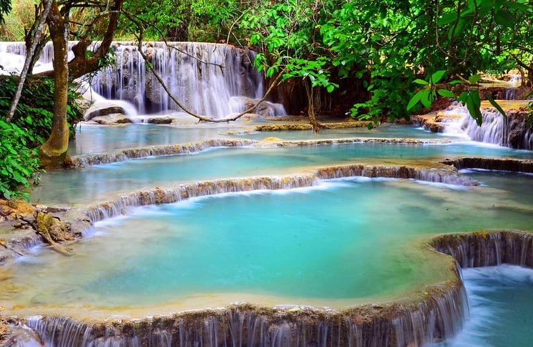 Kuang Si Waterfall: