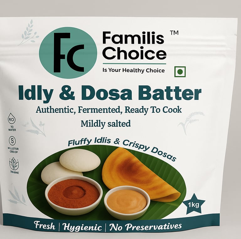 Idli & Dosa batter -  fluffy idlis and crispy dosas