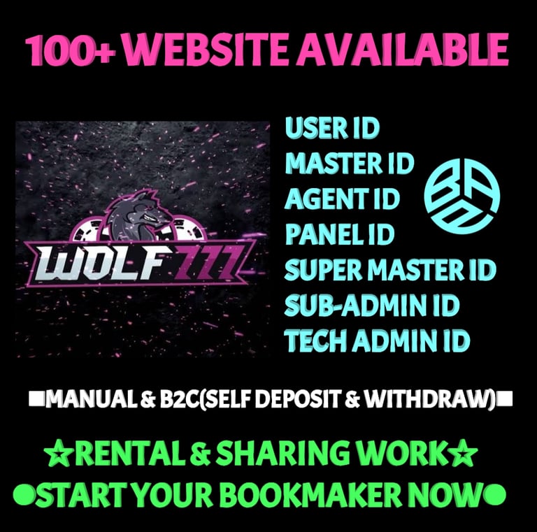 ONLINE CRICKET BETTING ID AVAILABLE DL MDL SMDL MASTER ID SUPER MASTER ID ADMIN ID AVAILABLE 