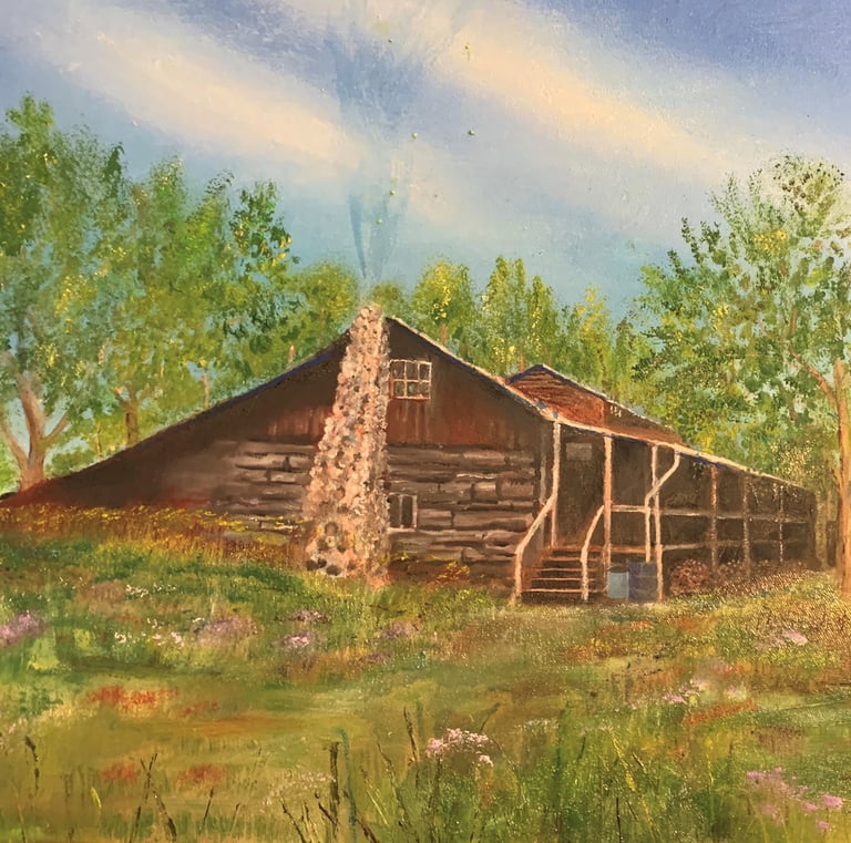 The Cabin by New Mexico Artist John Dick-Peddie