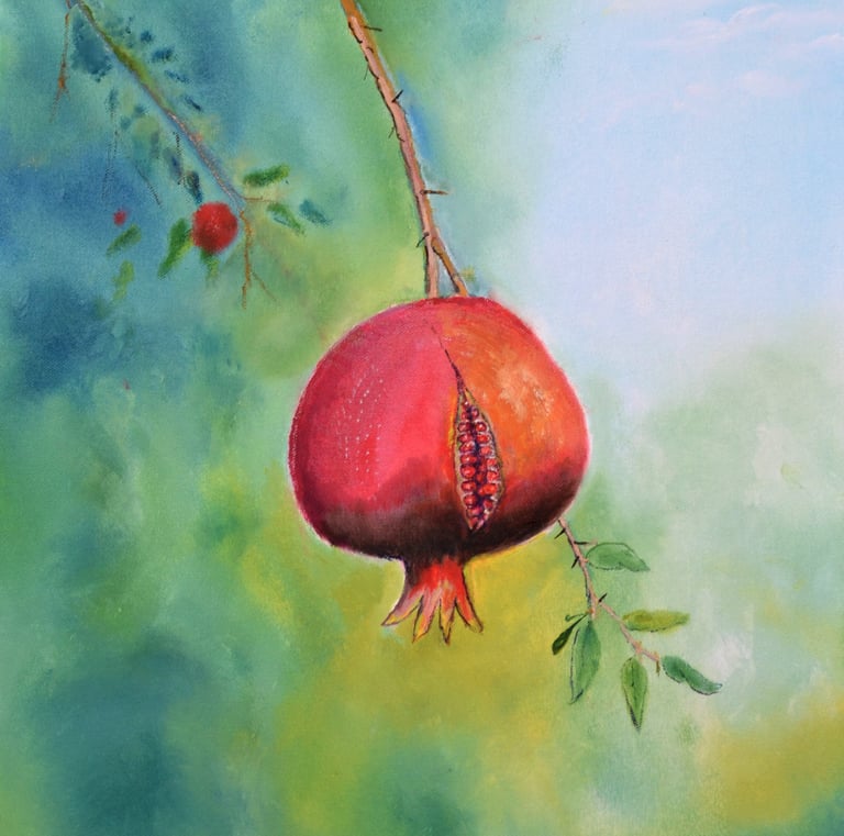 Pomegranate by New Mexico Artist John Dick-Peddie
