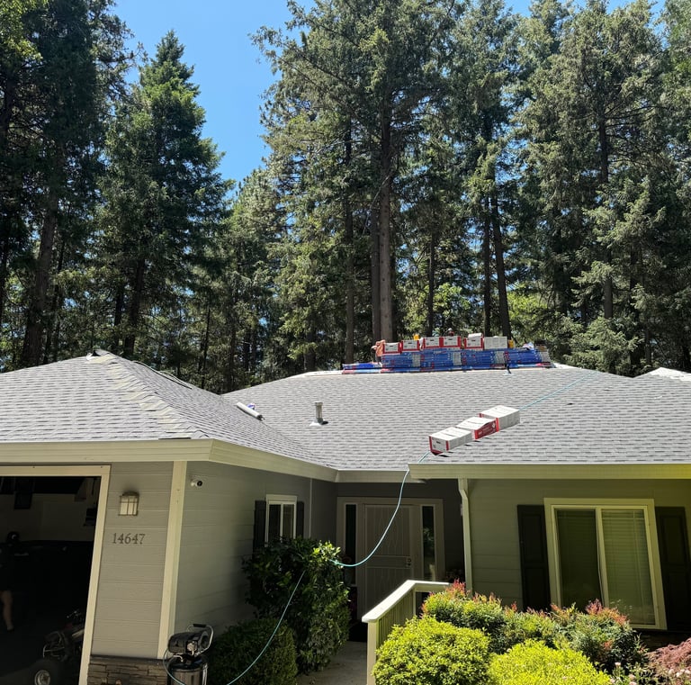 GAF reroof installation