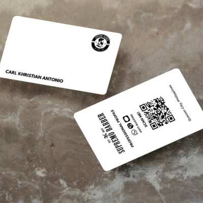 Digital Business Card pvc white