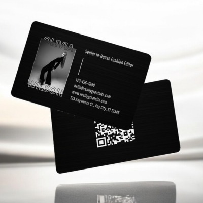 Digital Business Card black metal