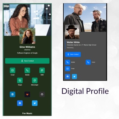 Digital Business Card profile