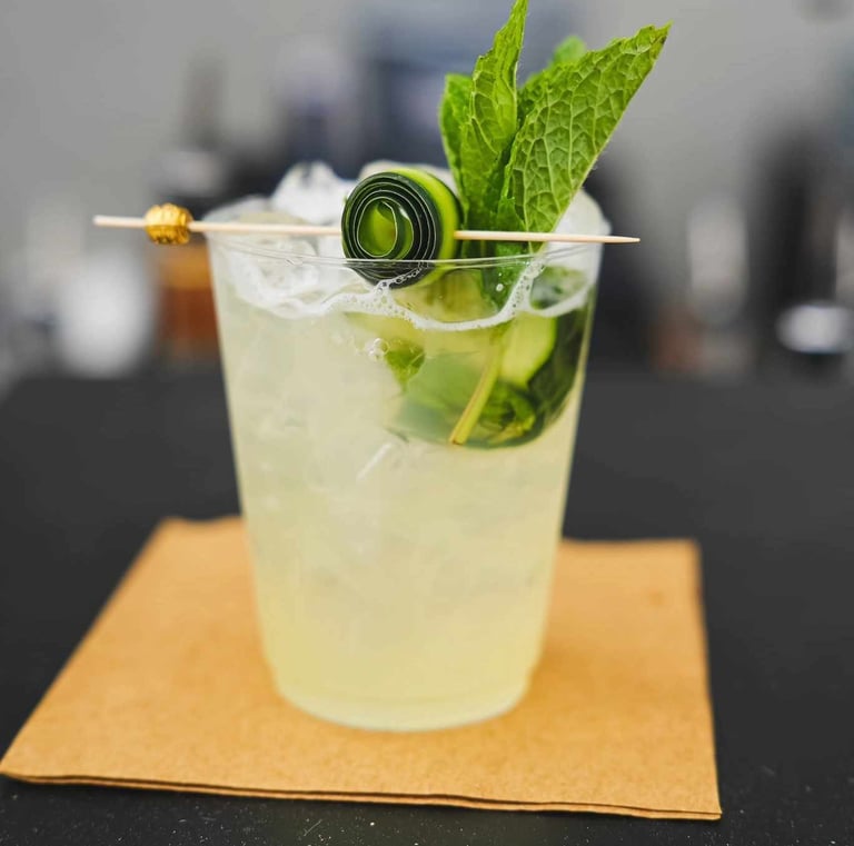 Ginny Hendricks cocktail served at graduation party