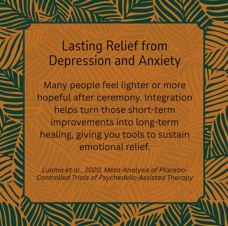 Integration: Lasting relief from depression and anxiety