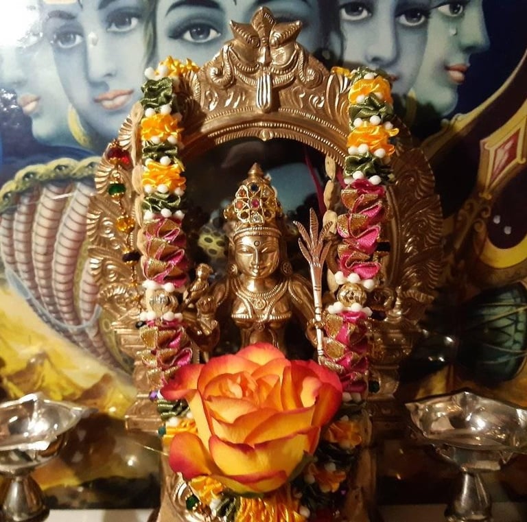 Sri Kamakshi deity at the Rotterdam Petam